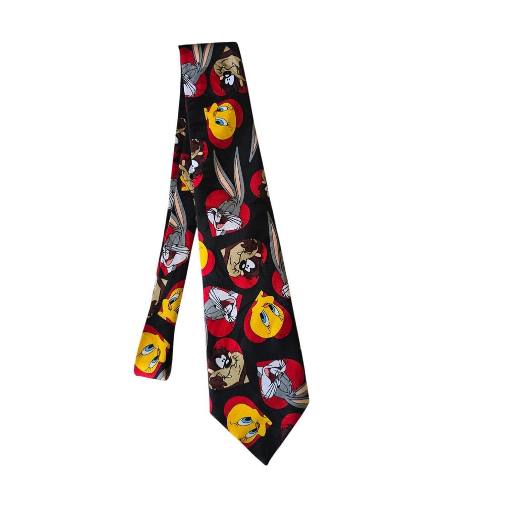 Looney Tunes Mania Tweety, Taz, Bugs Character Tie 100% Polyester